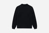 3Sixteen Long Sleeve Knit Polo in Black Alpaca