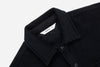 3Sixteen USN Overshirt in Black Wool/Angora