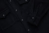 3Sixteen USN Overshirt in Black Wool/Angora