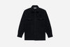 3Sixteen USN Overshirt in Black Wool/Angora