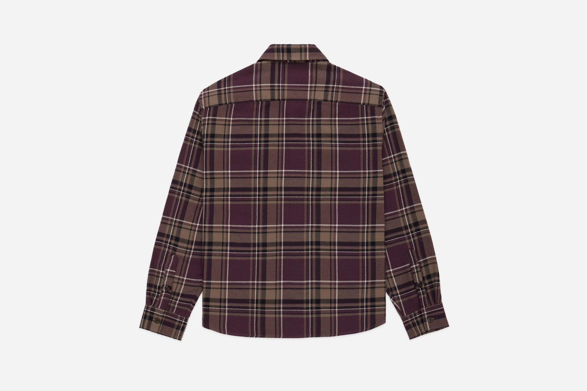 3Sixteen Utility Flannel in Burgundy Oak Plaid