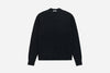 3Sixteen Alpaca Crewneck Sweater in Black