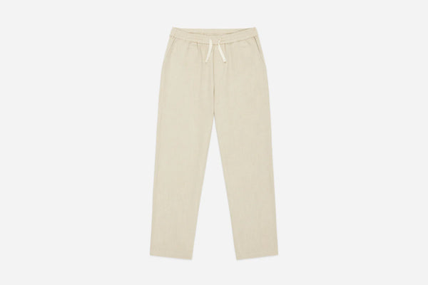 3Sixteen Easy Pant in Alabaster Cotton & Linen - Earl's Authentics