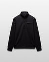 Reigning Champ Double Knit Rally Quarter Zip in Black