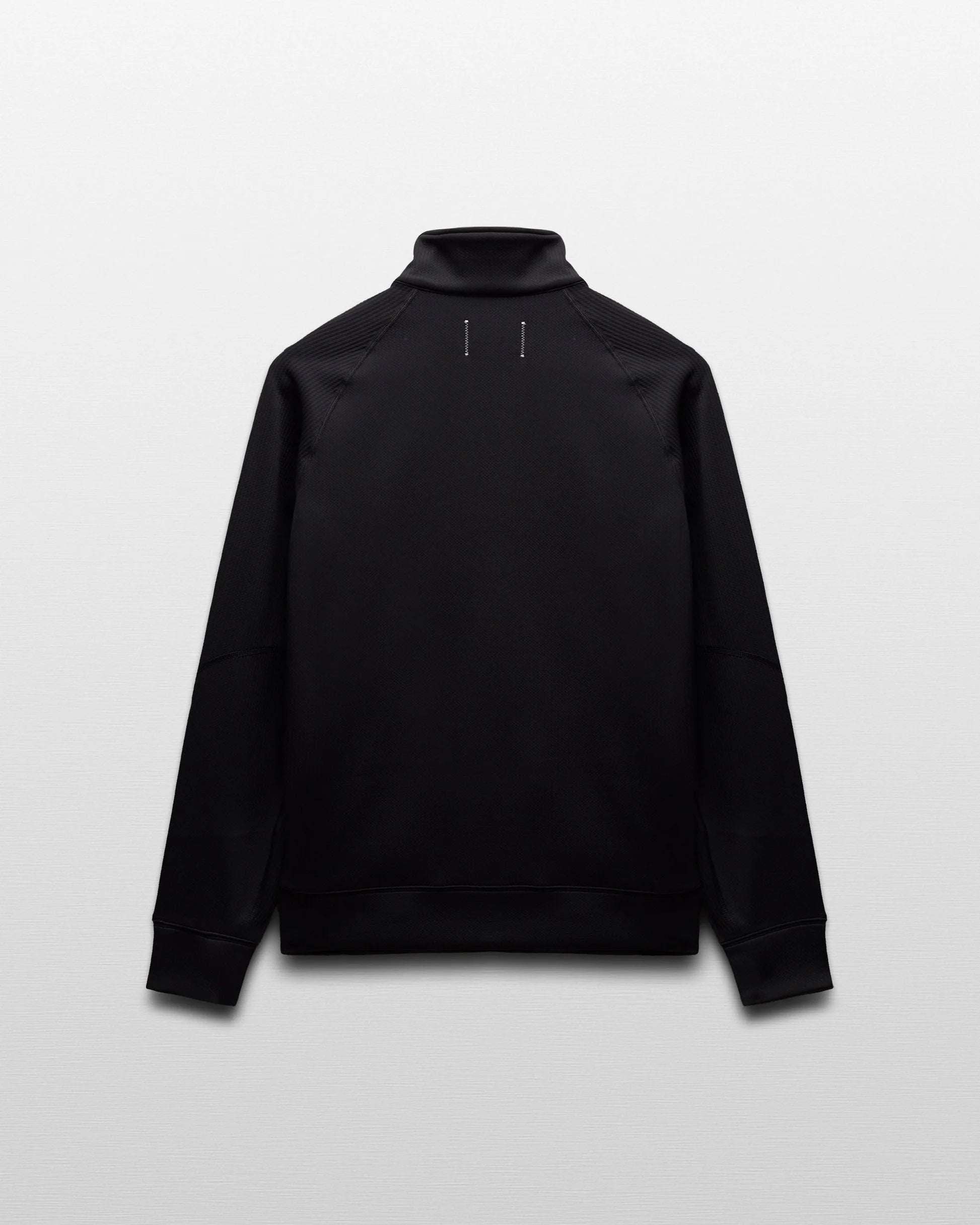 Reigning Champ Double Knit Rally Quarter Zip in Black