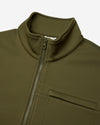 Reigning Champ Double Knit Rally Quarter Zip in Olive