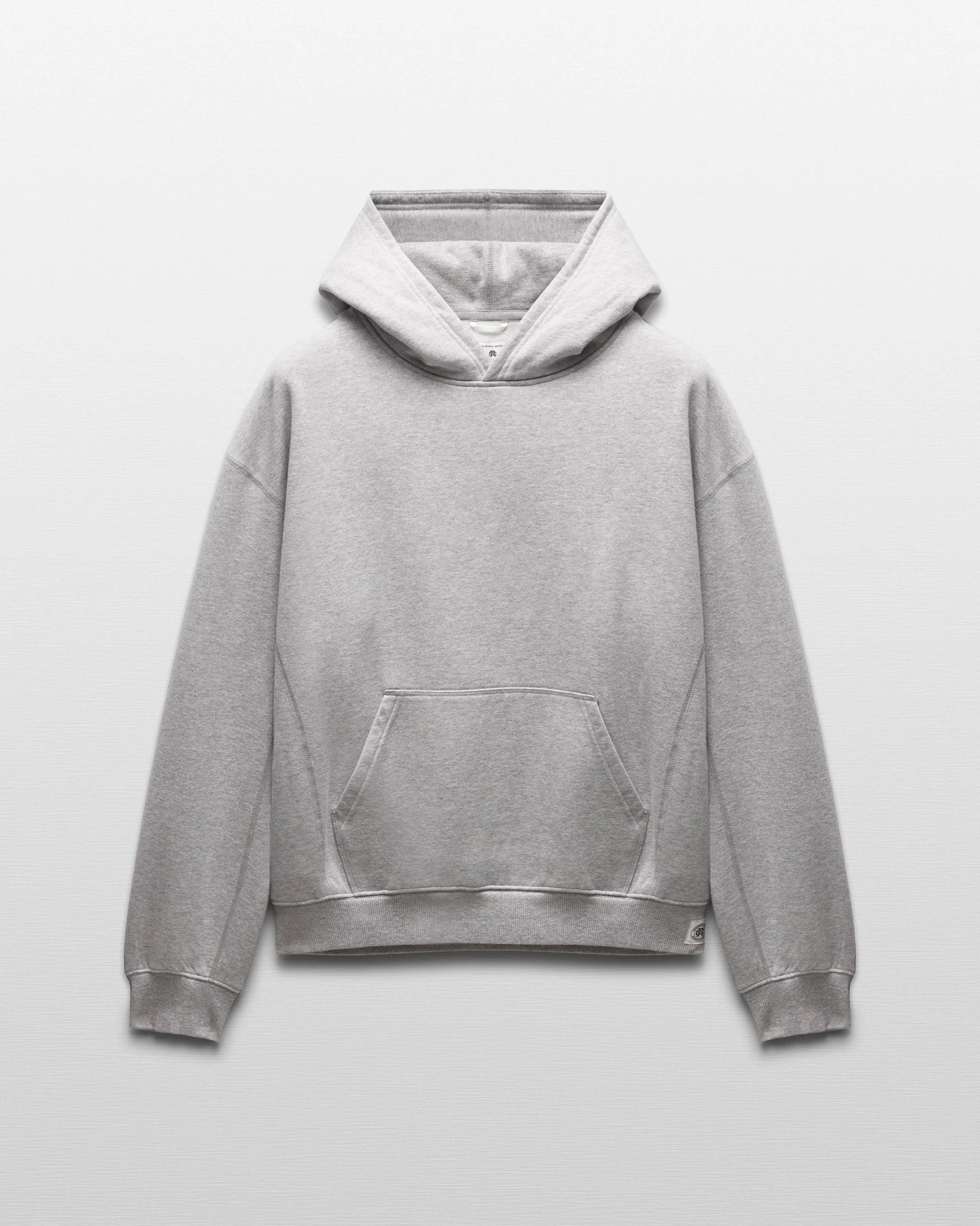 Reigning Champ Brushed Fleece '97 Relaxed Hoodie in Heather Grey