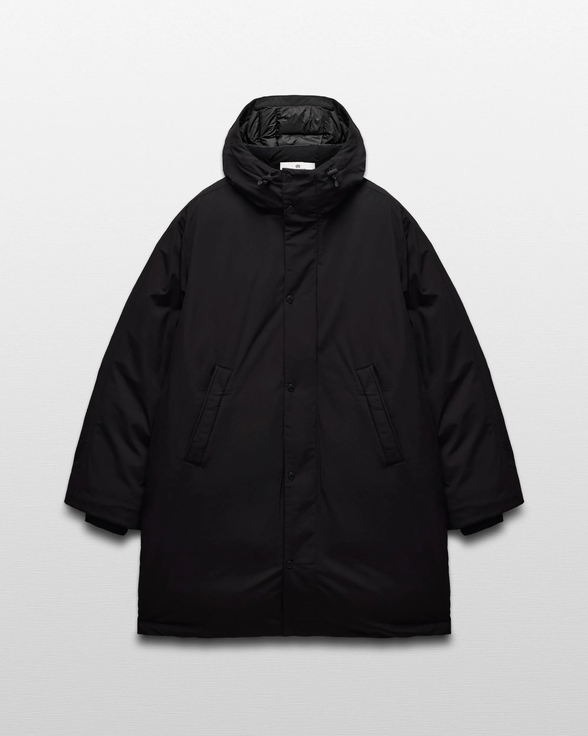 Reigning Champ Tech Nylon Sideline Down Parka in Black