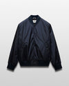 Reigning Champ Econyl Satin Nylon Stadium Jacket in Navy