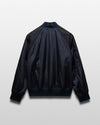 Reigning Champ Econyl Satin Nylon Stadium Jacket in Navy