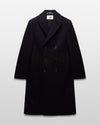 Reigning Champ Polo Coat in Black Wool Cashmere