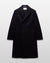 Reigning Champ Polo Coat in Black Wool Cashmere