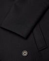 Reigning Champ Polo Coat in Black Wool Cashmere