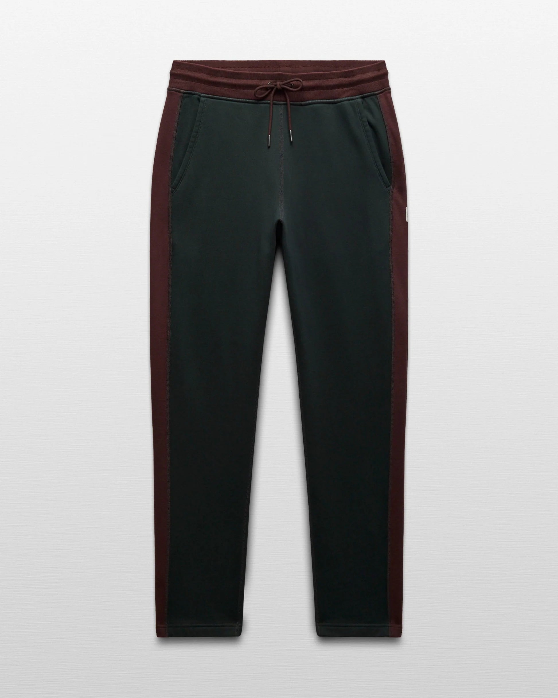 Reigning Champ Mid Weight Terry Racer Sweatpant in Petrol-Oxblood