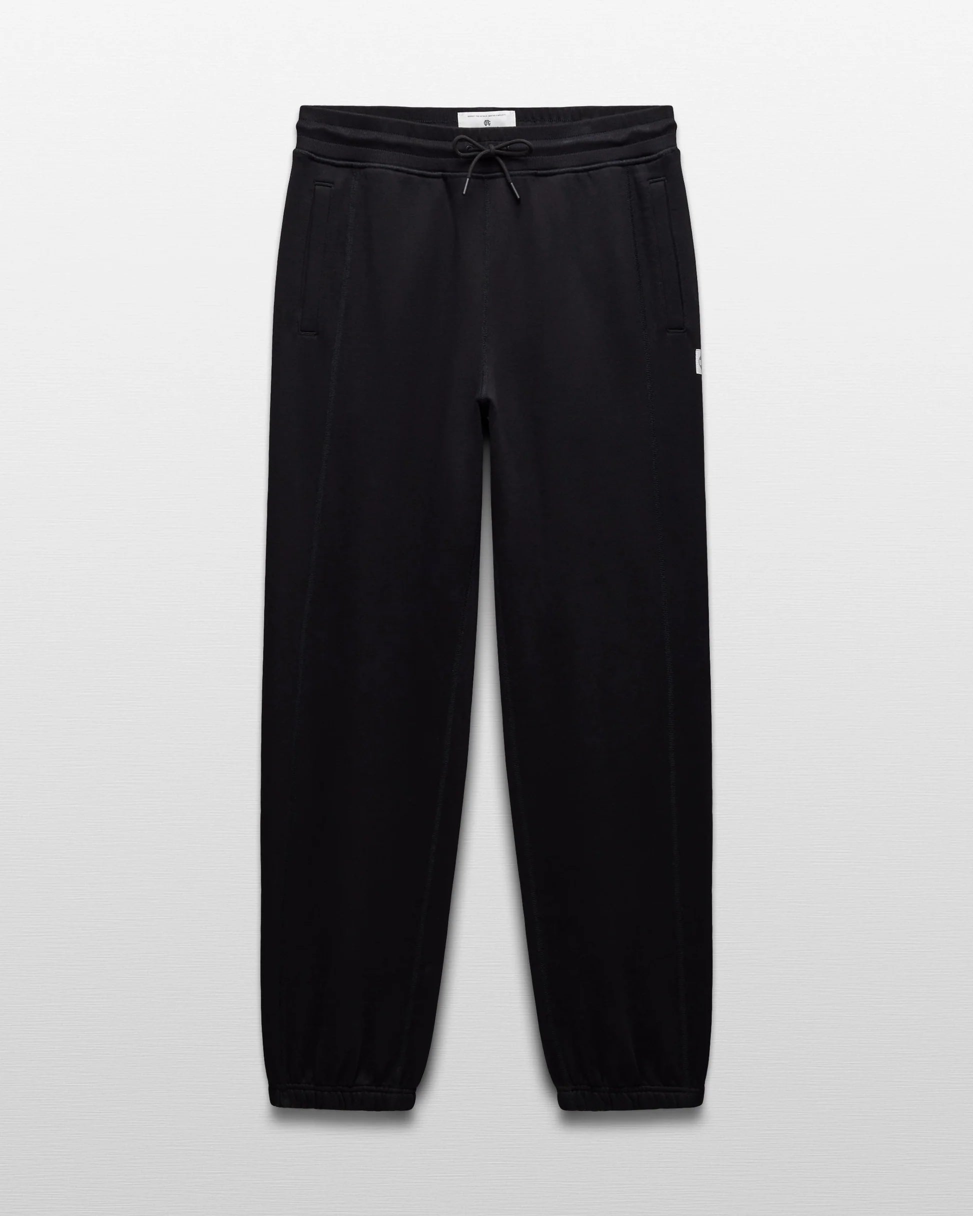 Reigning Champ Brushed Fleece '97 Relaxed Sweatpant in Black