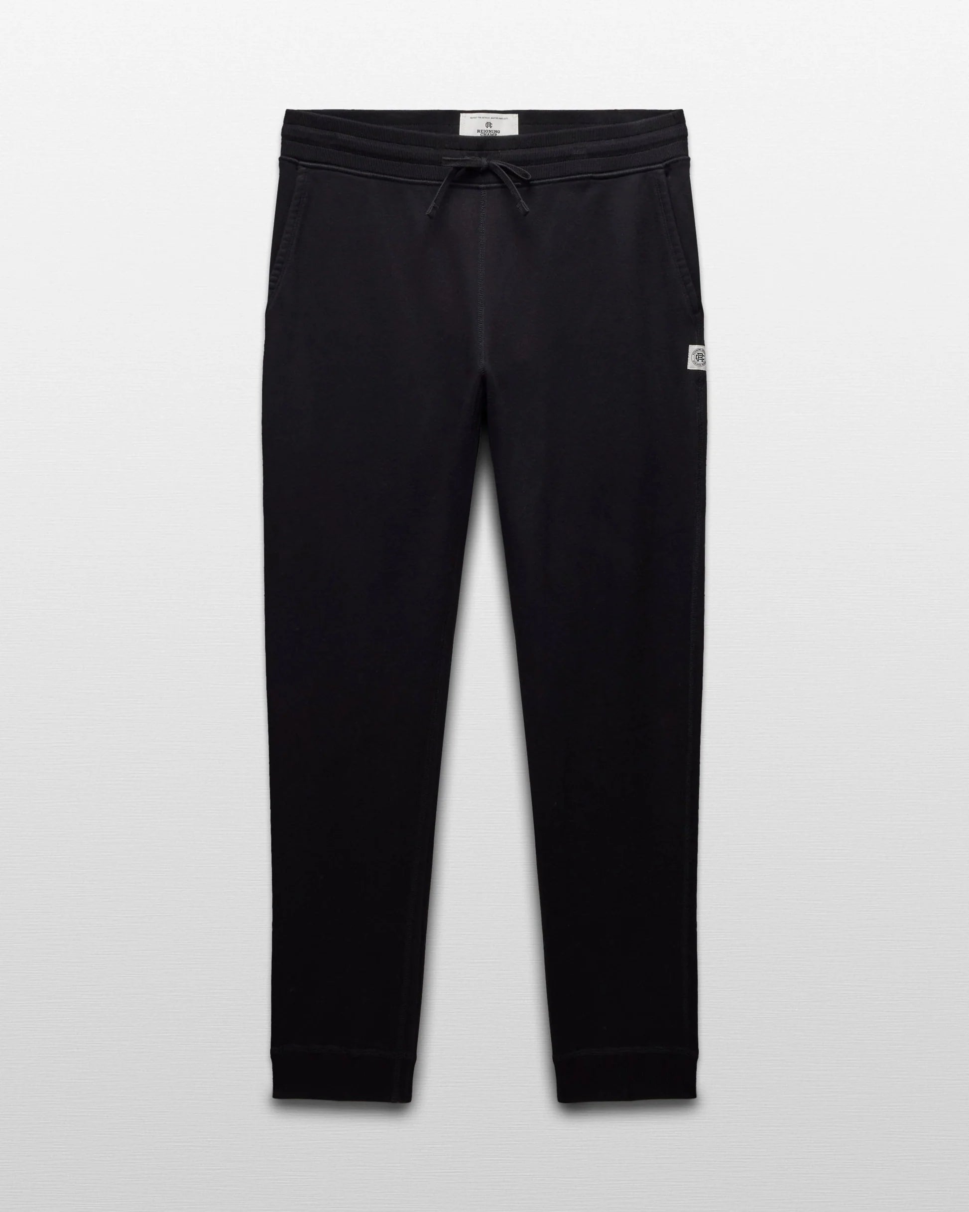 Reigning Champ Midweight Terry Slim Sweatpant in Black