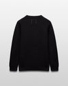 Reigning Champ Merino Honeycomb Crewneck in Black