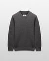 Reigning Champ Merino Honeycomb Crewneck in Heather Carbon