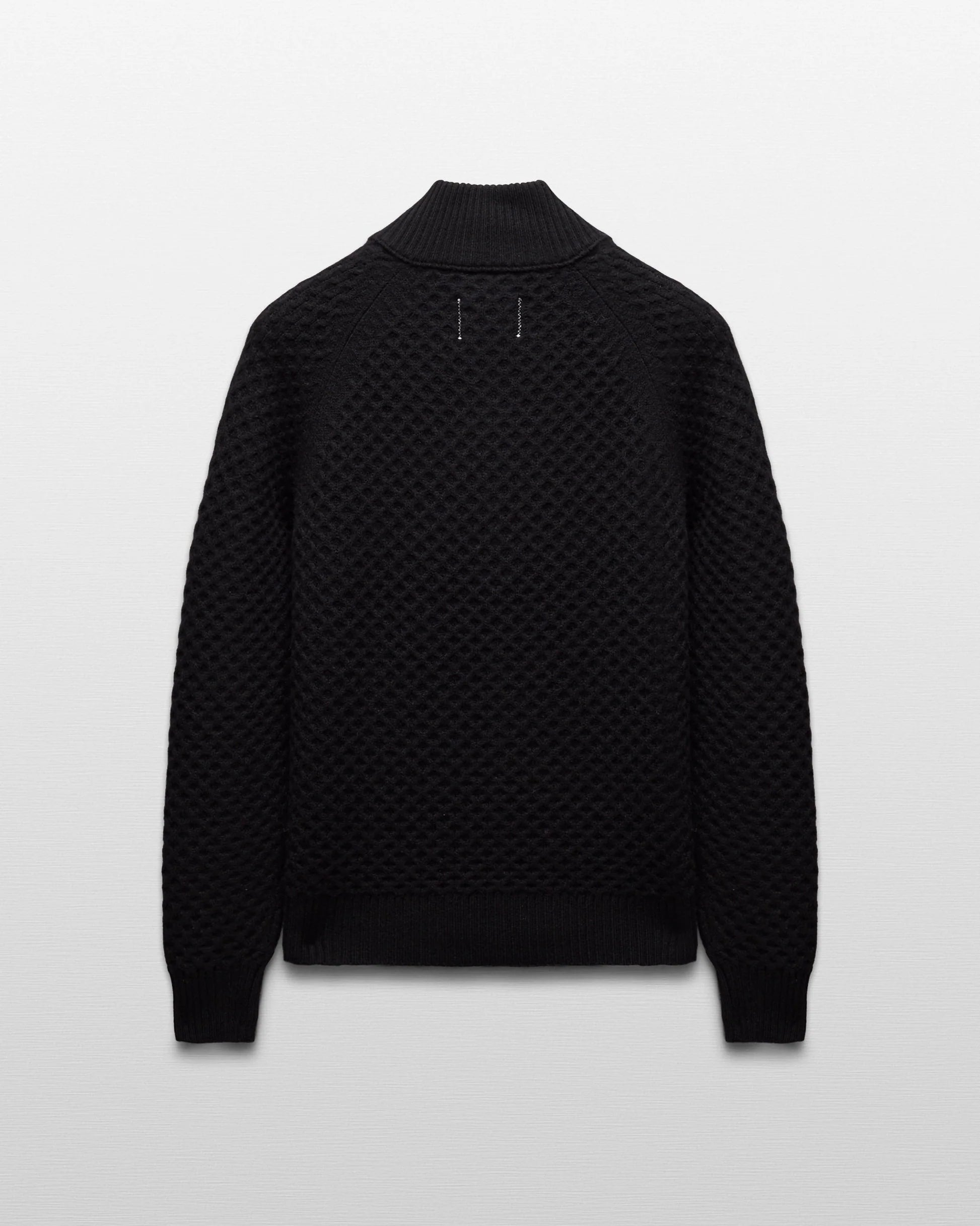 Reigning Champ Merino Honeycomb Track Jacket in Black