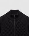 Reigning Champ Merino Honeycomb Track Jacket in Black