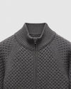 Reigning Champ Merino Honeycomb Track Jacket in Heather Carbon