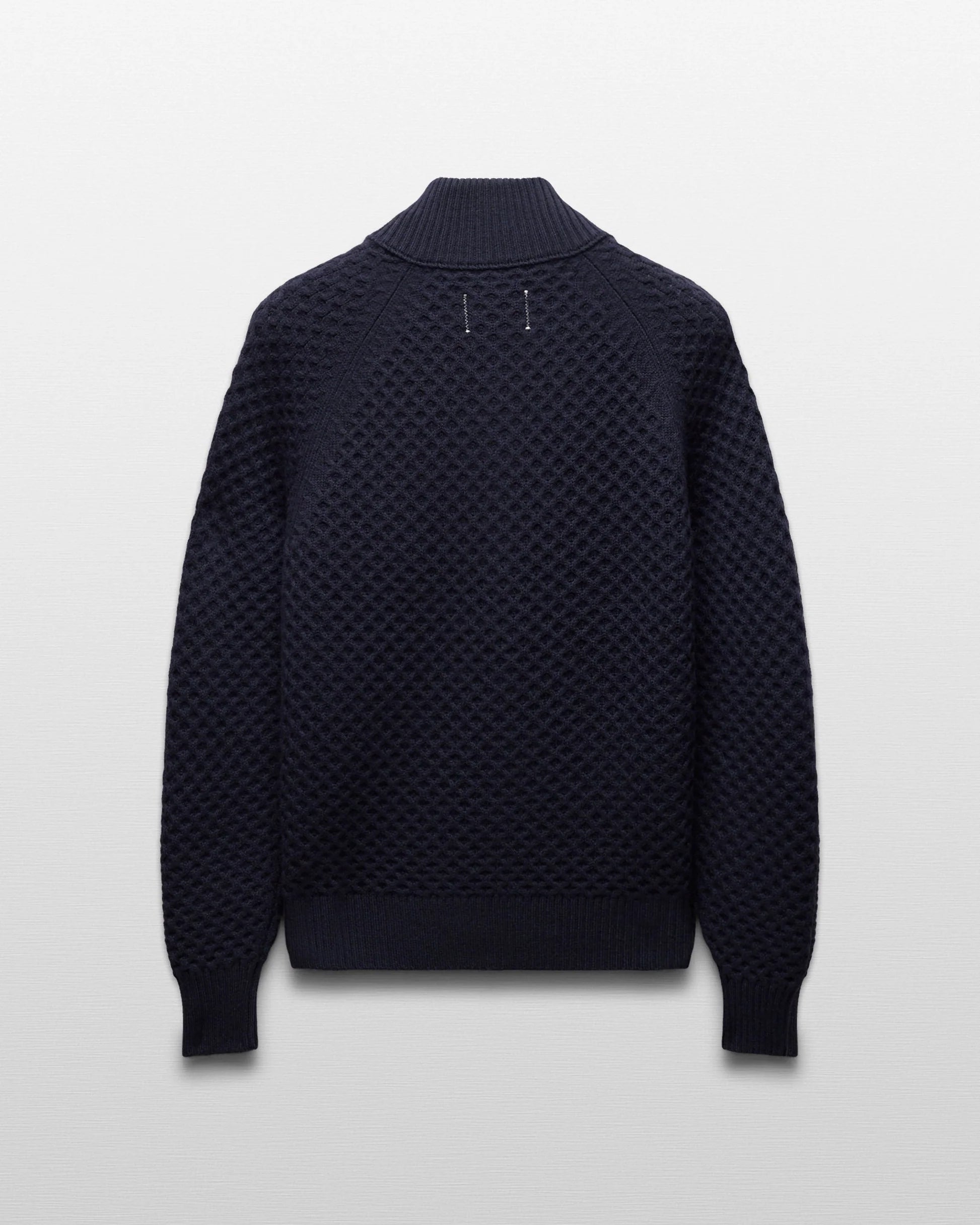 Reigning Champ Merino Honeycomb Track Jacket in Navy