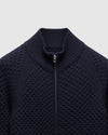 Reigning Champ Merino Honeycomb Track Jacket in Navy