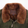 Freenote Cloth RJ-2 in Waxed Canvas 20 Ounce Olive Shearling