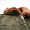 Freenote Cloth RJ-2 in Waxed Canvas 20 Ounce Olive Shearling