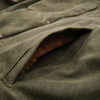 Freenote Cloth RJ-2 in Waxed Canvas 20 Ounce Olive Shearling