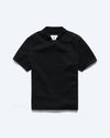 Reigning Champ Cotton Linen Victor Polo in Black