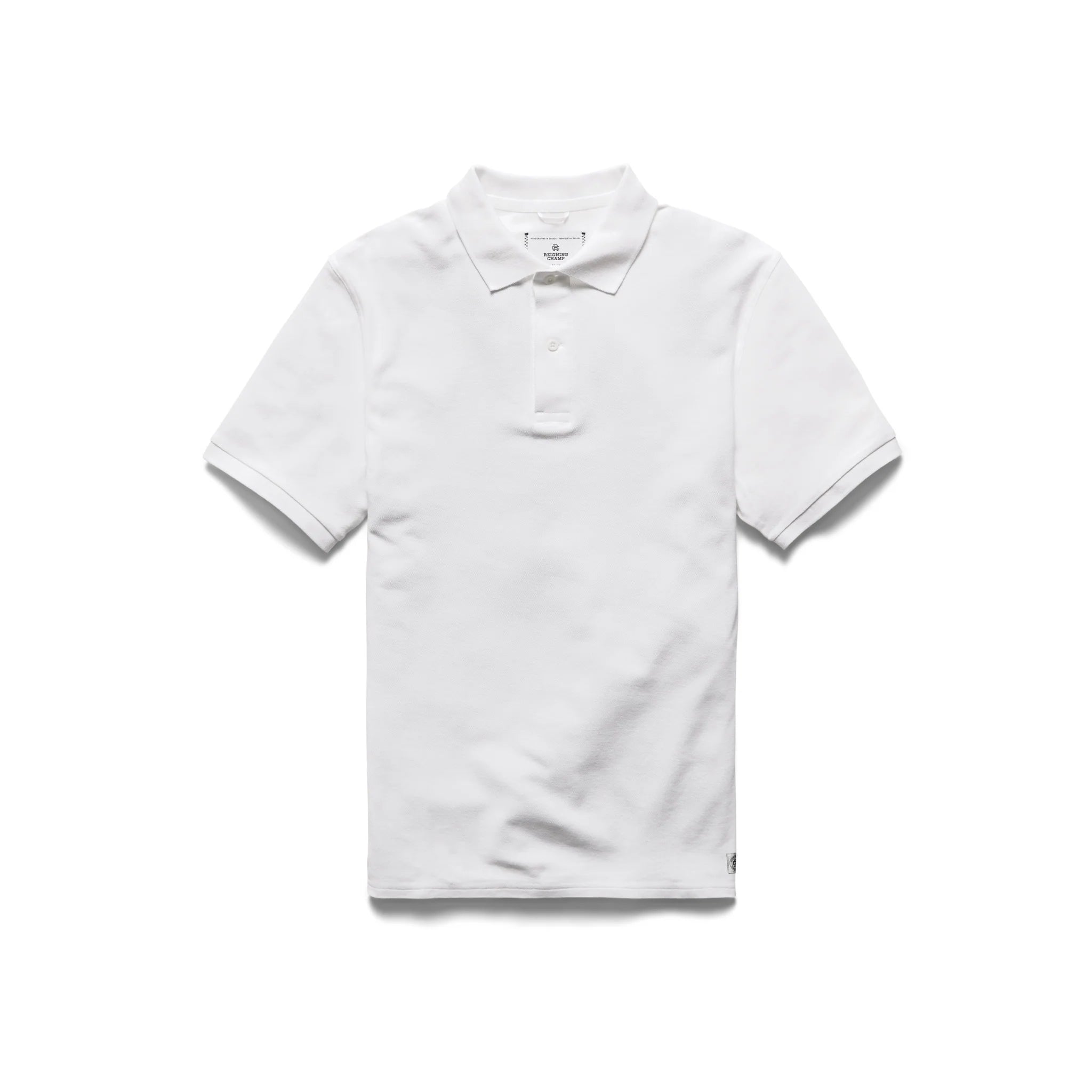 Reigning Champ Classic Pique Polo in WhiteサイズはLです